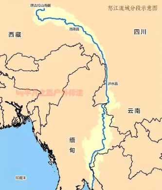 中国西南地区的大河流——怒江
